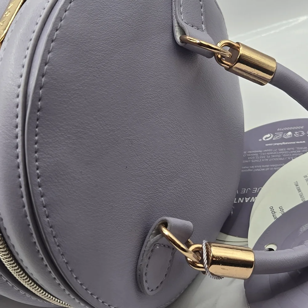 New Monat Purple Travel Case with Tags-Stylish & Portable for On-The-Go Storage